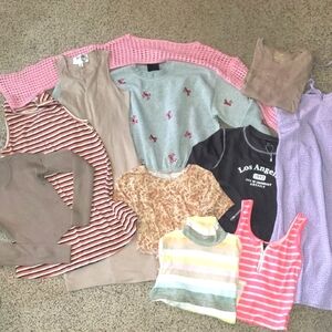 Name Brand Dresses, Shirts, Tank Top, Sweatshirt Back 2 School Size Medium LOT